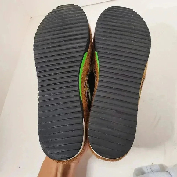 Dolce & Gabbana Multicolor Floral Print Brocade Fabric Espadrille Flats Size 37 - Picture 10 of 11